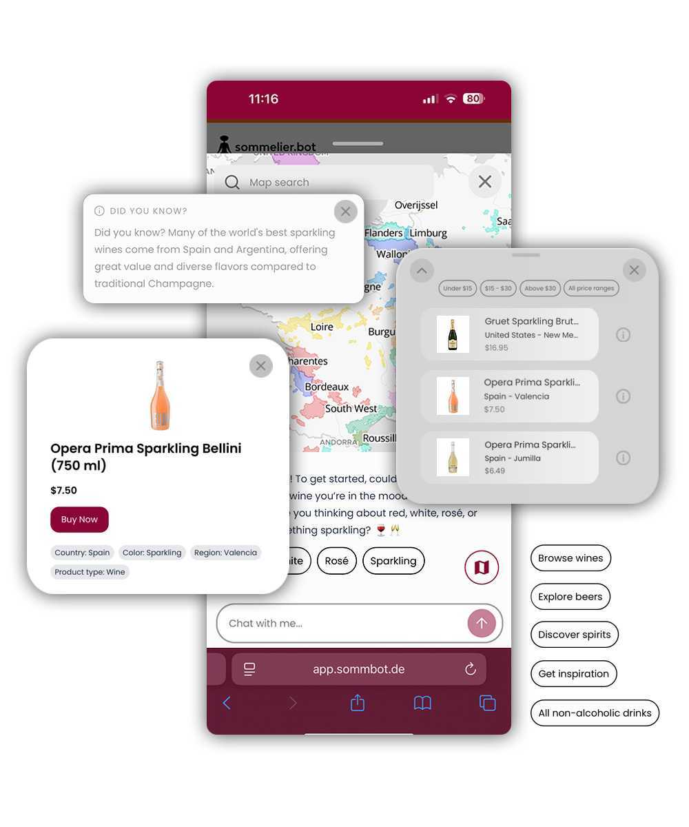 sommelier.bot app screenshot